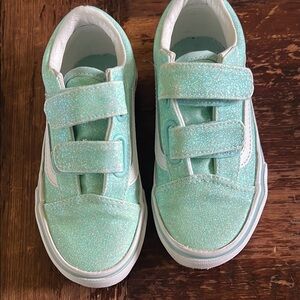 Vans Kids Glittery Aqua Sneakers